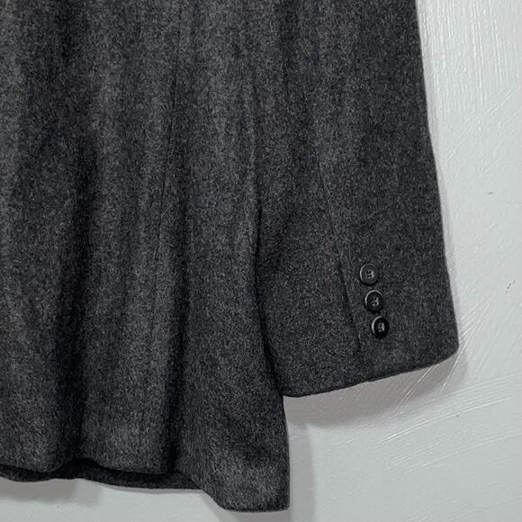 Vtg Eddie Bauer Womens Size XXL Charcoal Wool Angora Jacket Blazer Minimalist - Picture 6 of 13
